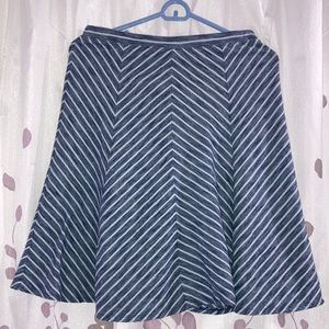 Talbots, knee length skirt, blue, extra small